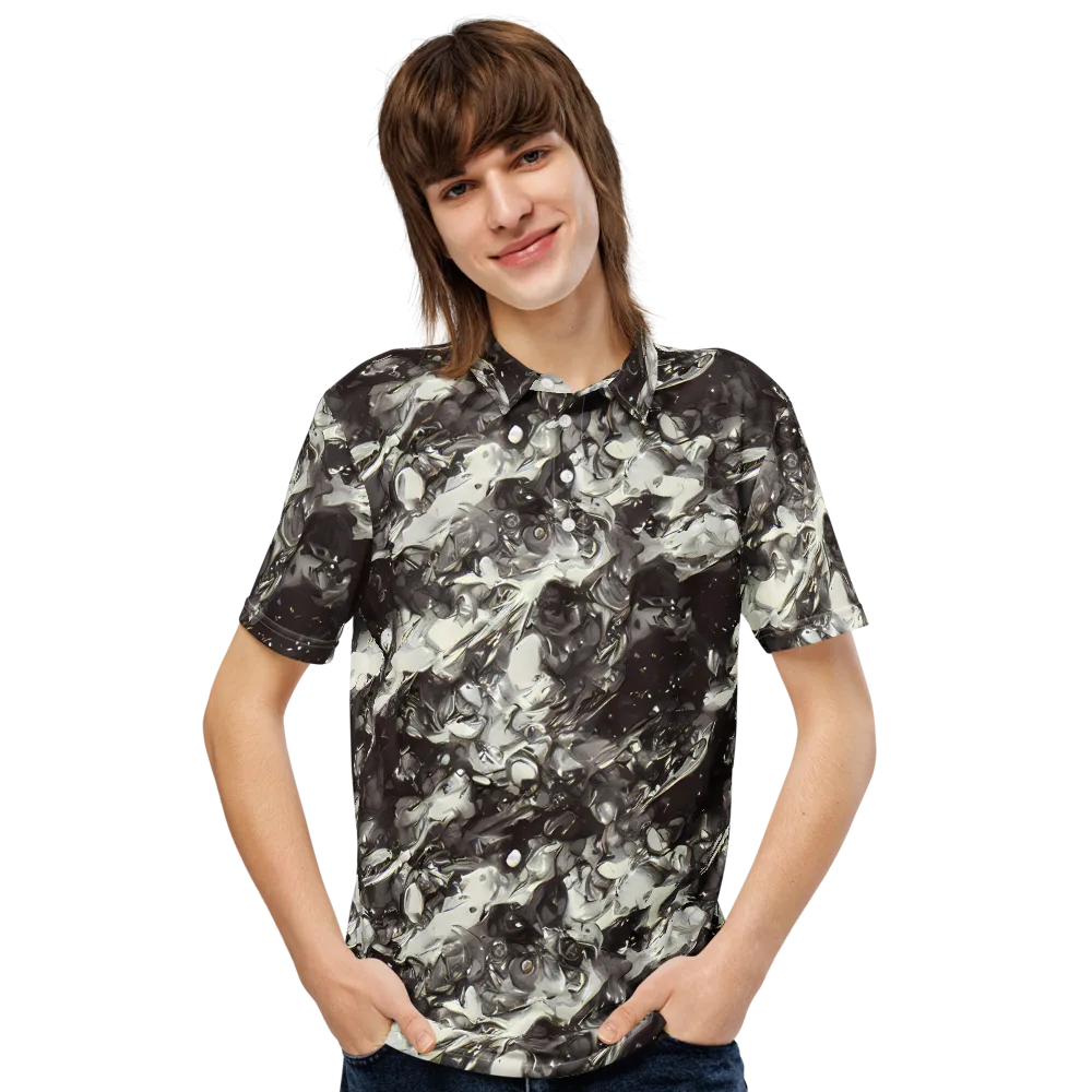 Nocturne Melt on Men's Slim Fit Polo Shirt — Front