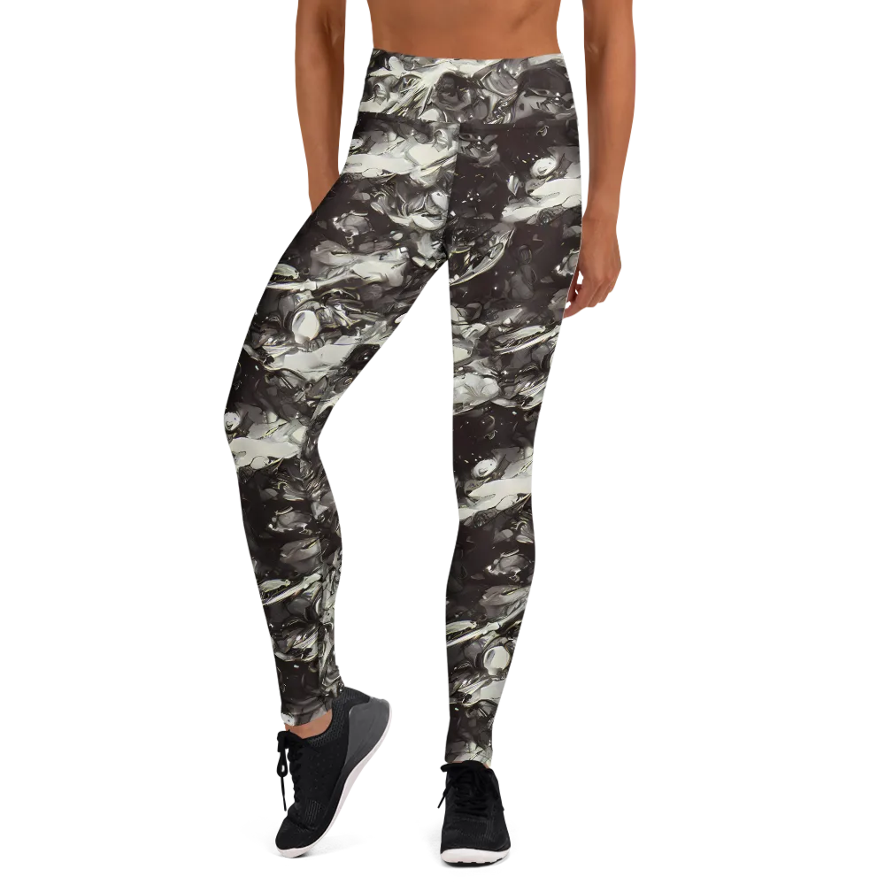 Nocturne Melt on Yoga Leggings — Front
