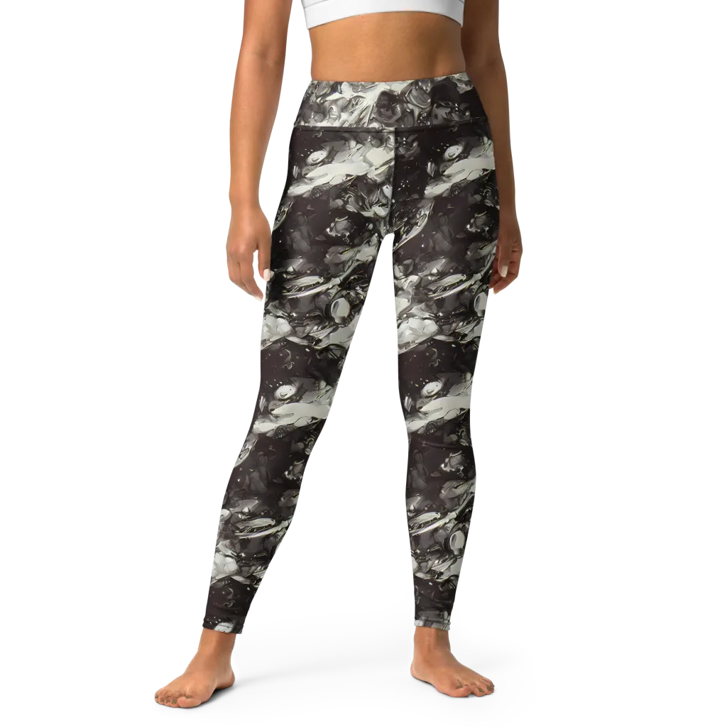 Nocturne Melt on Yoga Leggings — Front