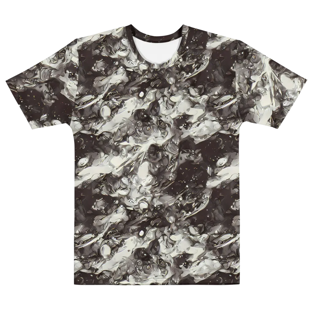 Nocturne Melt on Men's Cotton Crew Neck T-Shirt — Front