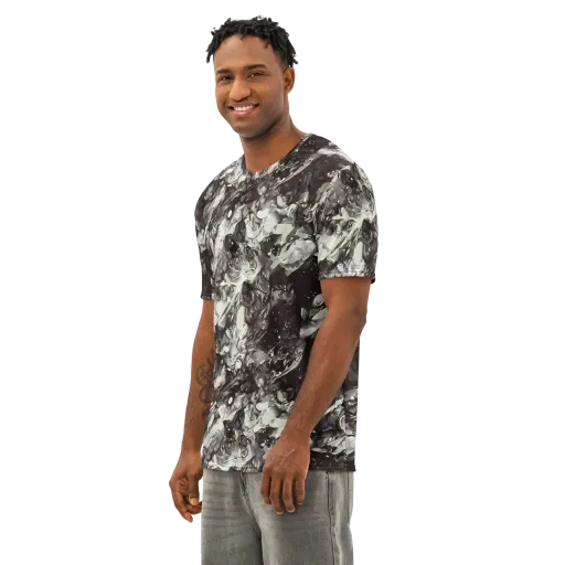 Nocturne Melt on a Men's Cotton Crew Neck T-Shirt