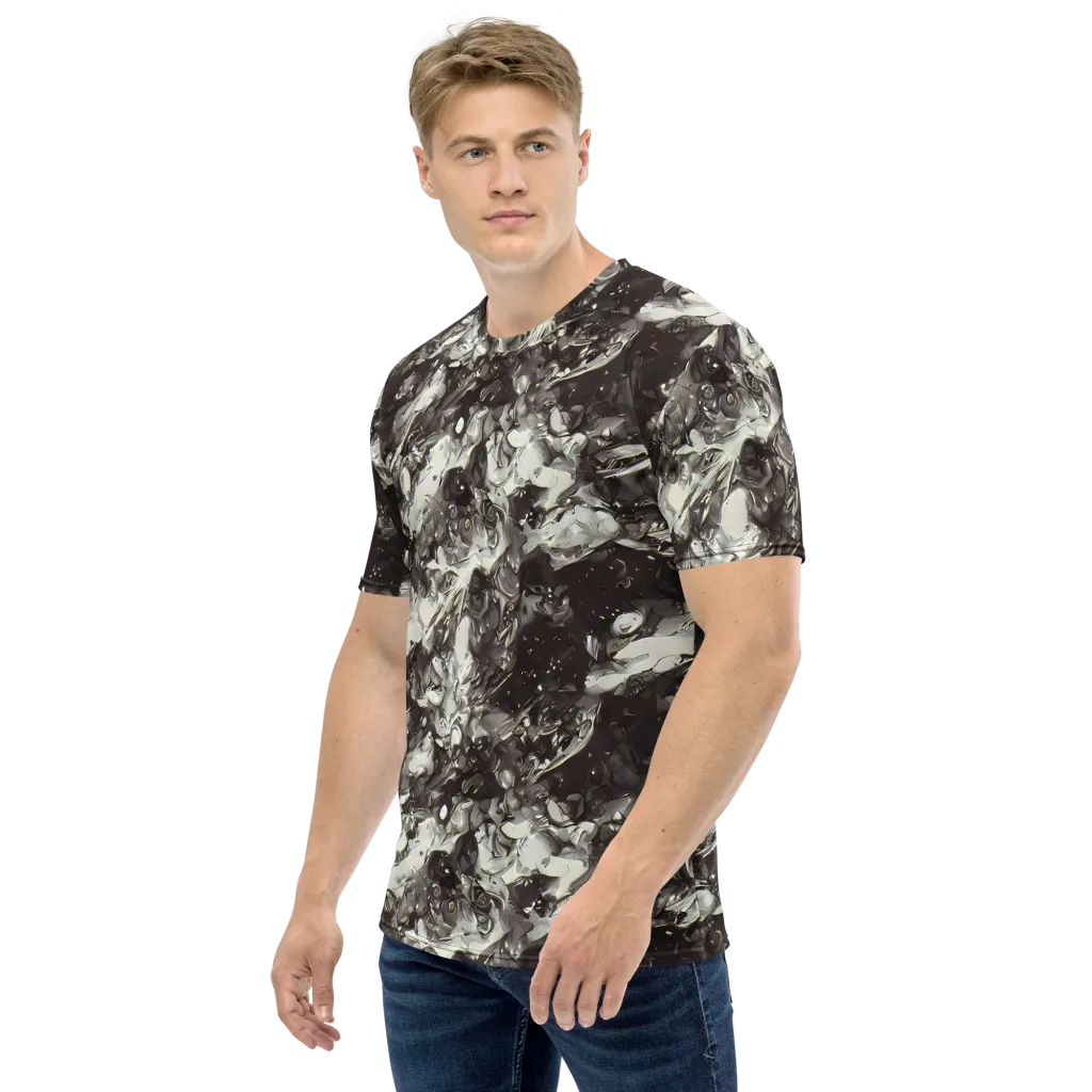 Nocturne Melt on Men's Crew Neck T-Shirt — Left