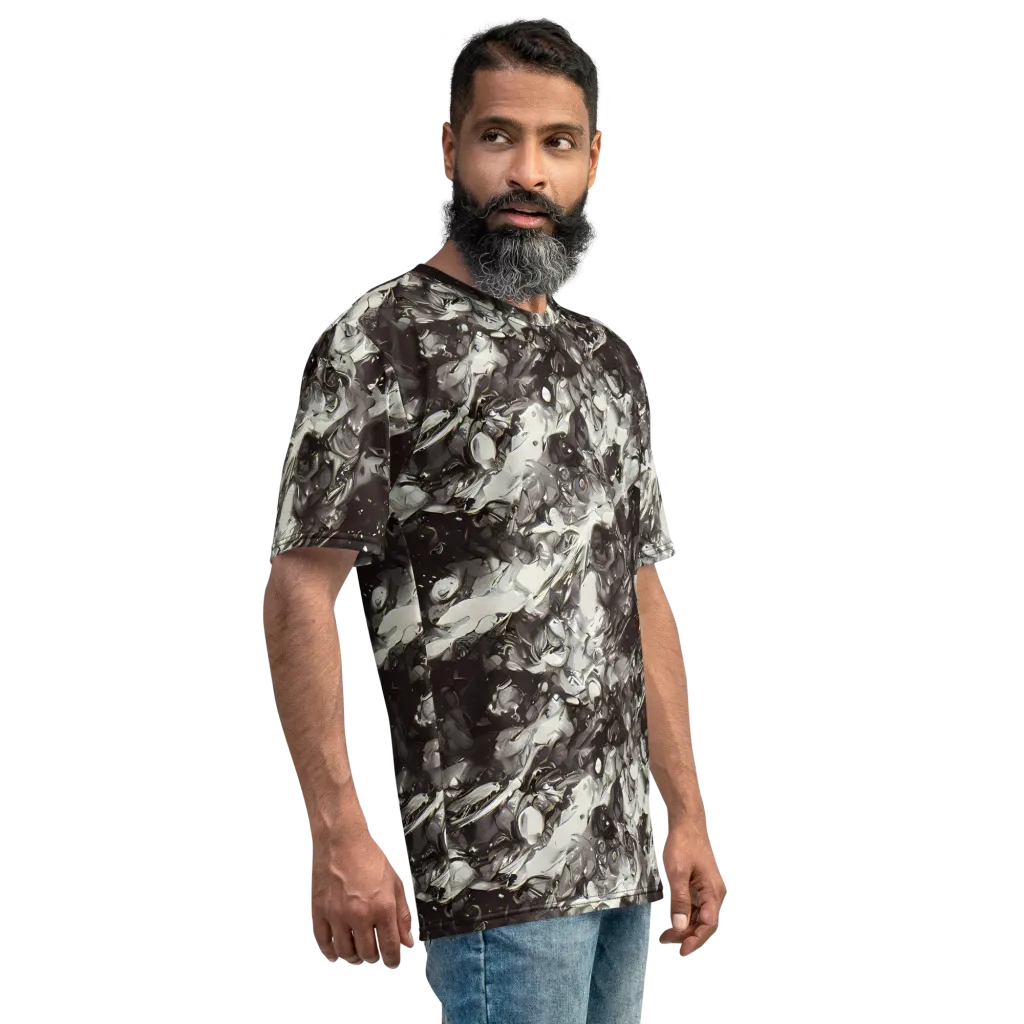 Nocturne Melt on Men's Crew Neck T-Shirt — Right