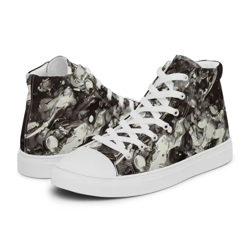 Nocturne Melt on a Men's High Top Canvas Shoes