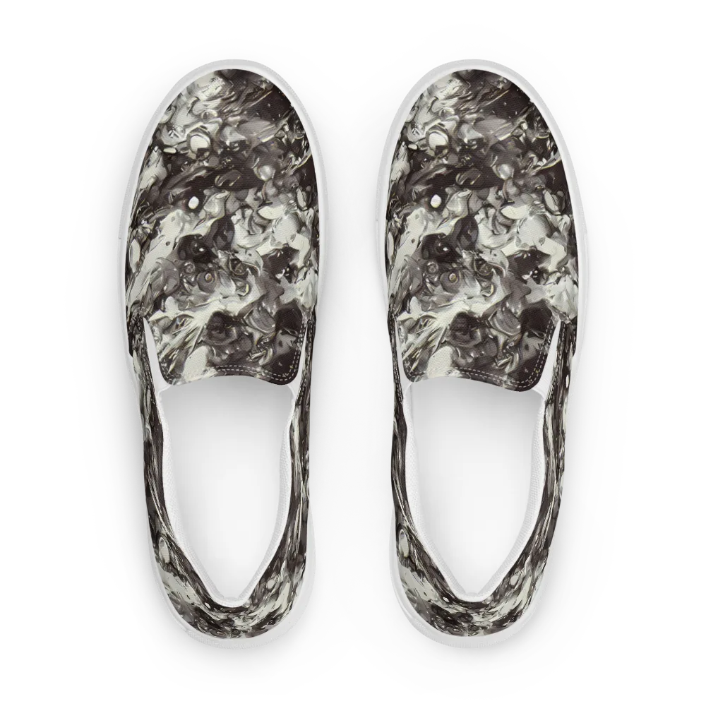 Nocturne Melt on Men's Slip-On Canvas Shoes — Front