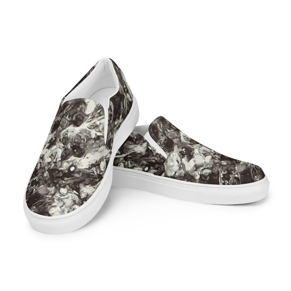 Nocturne Melt on Men's Slip-On Canvas Shoes — Left Front