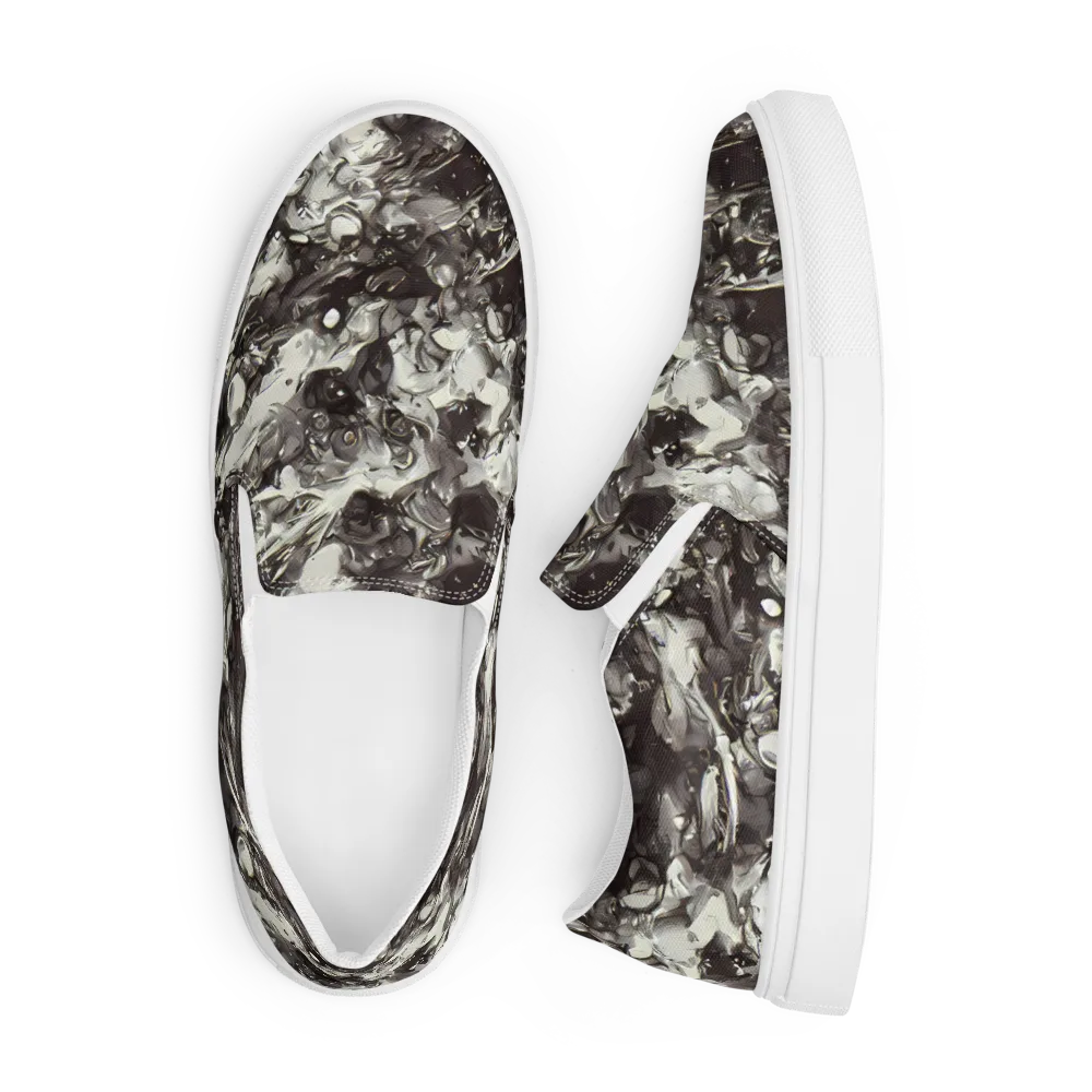 Nocturne Melt on Men's Slip-On Canvas Shoes — Front