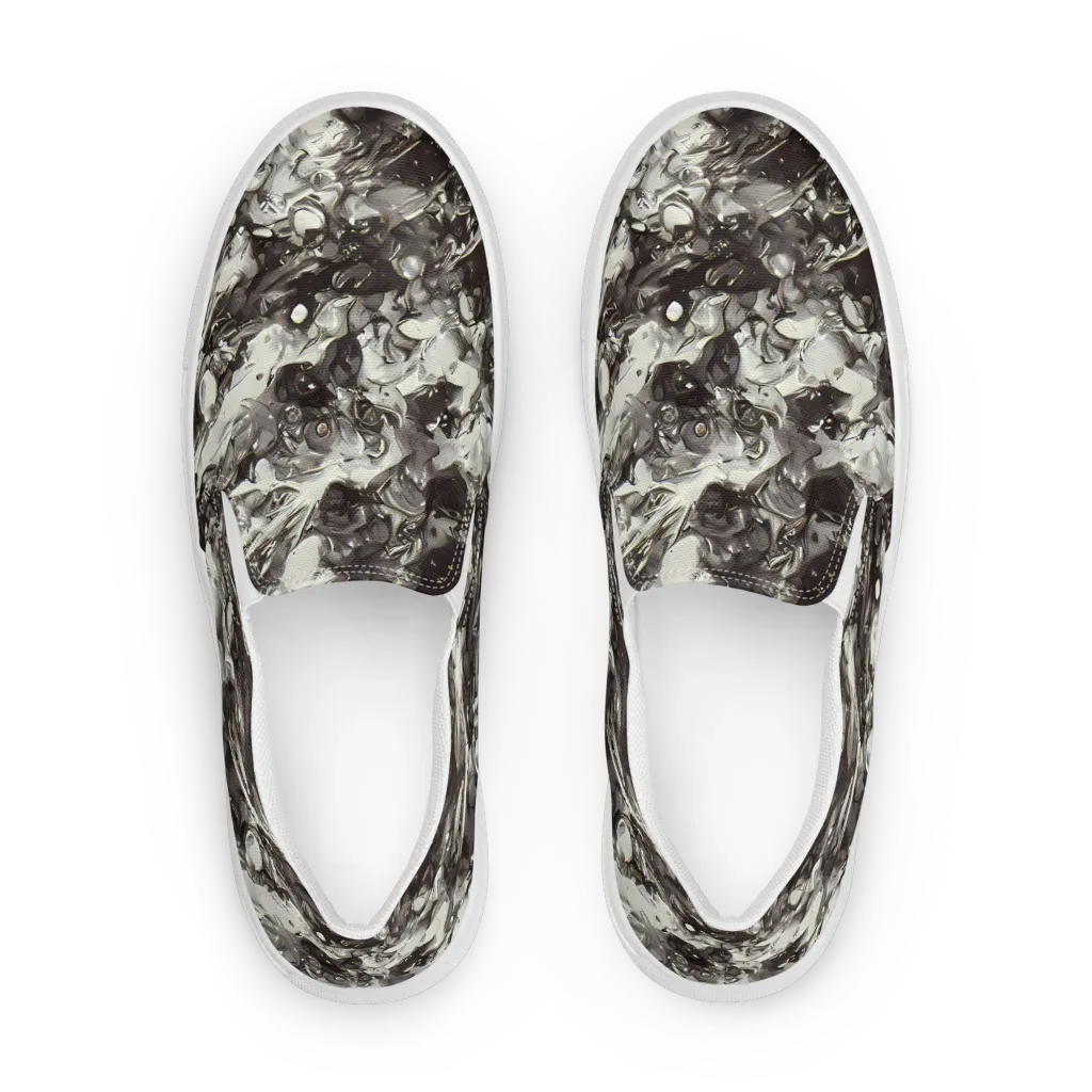 Nocturne Melt on Women's Slip-On Canvas Shoes — Front
