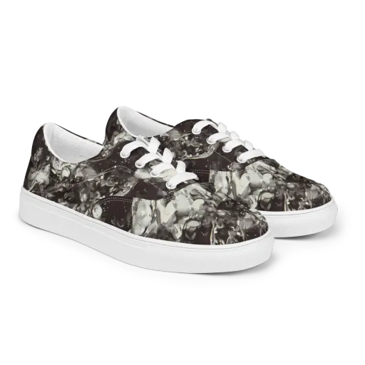 Nocturne Melt on a Men's Lace-Up Canvas Shoes