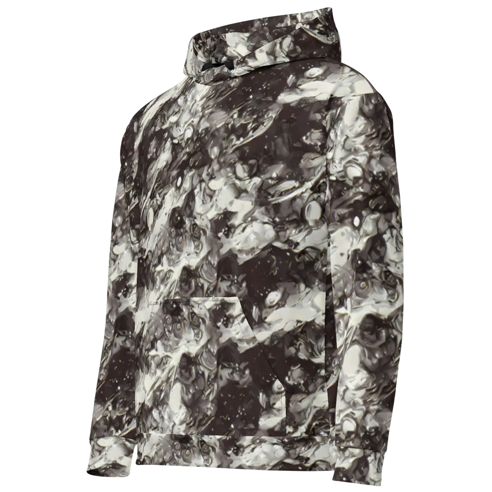 Nocturne Melt on Cotton Hoodie — Left Front