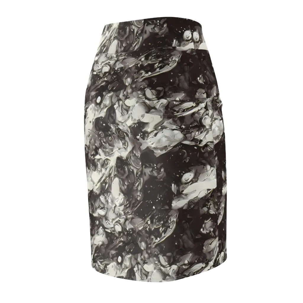 Nocturne Melt on Pencil Skirt — Back Side