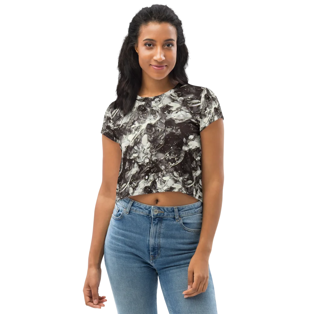 Nocturne Melt on Crop Tee — Front