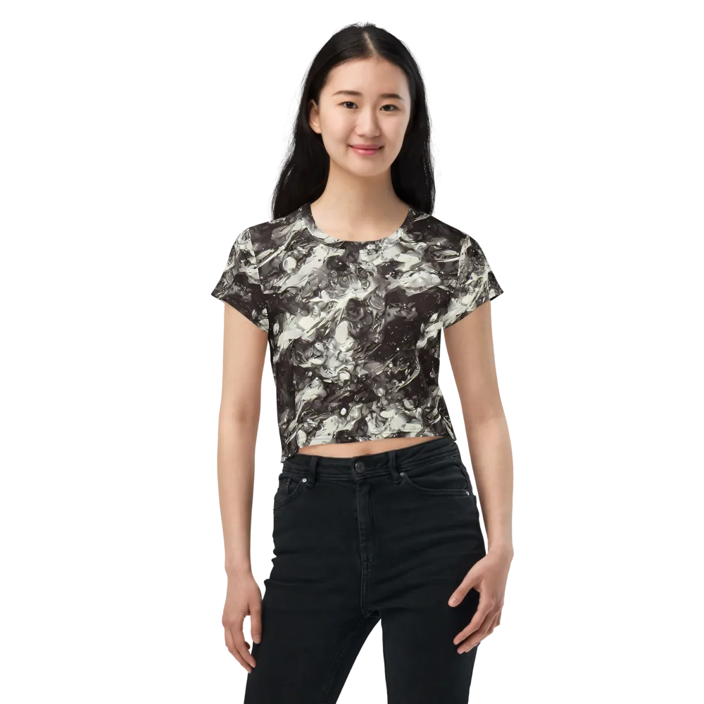 Nocturne Melt on Crop Tee — Front