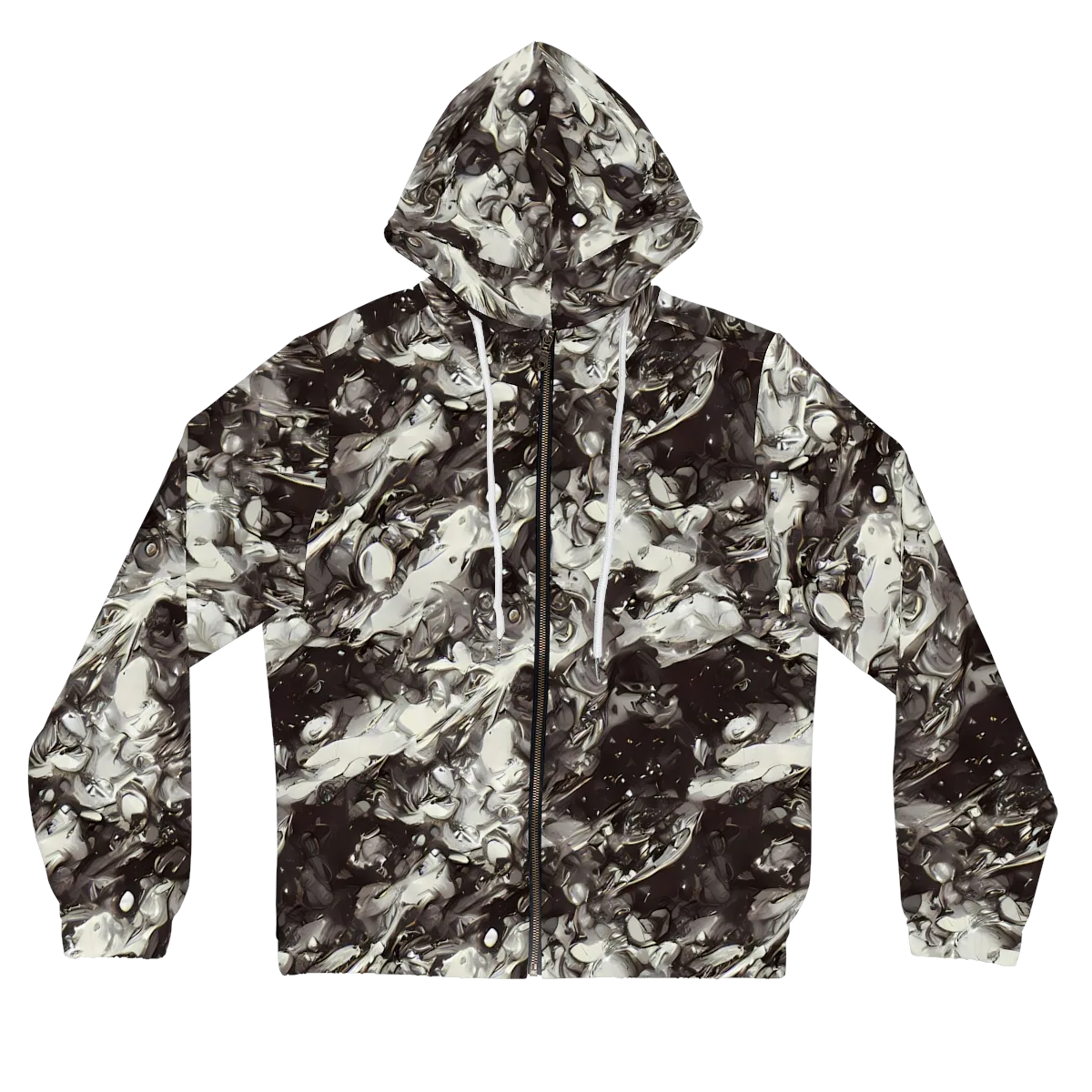 Nocturne Melt on Women's Full-Zip Hoodie — Front
