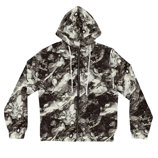 Nocturne Melt on a Women's Full-Zip Hoodie