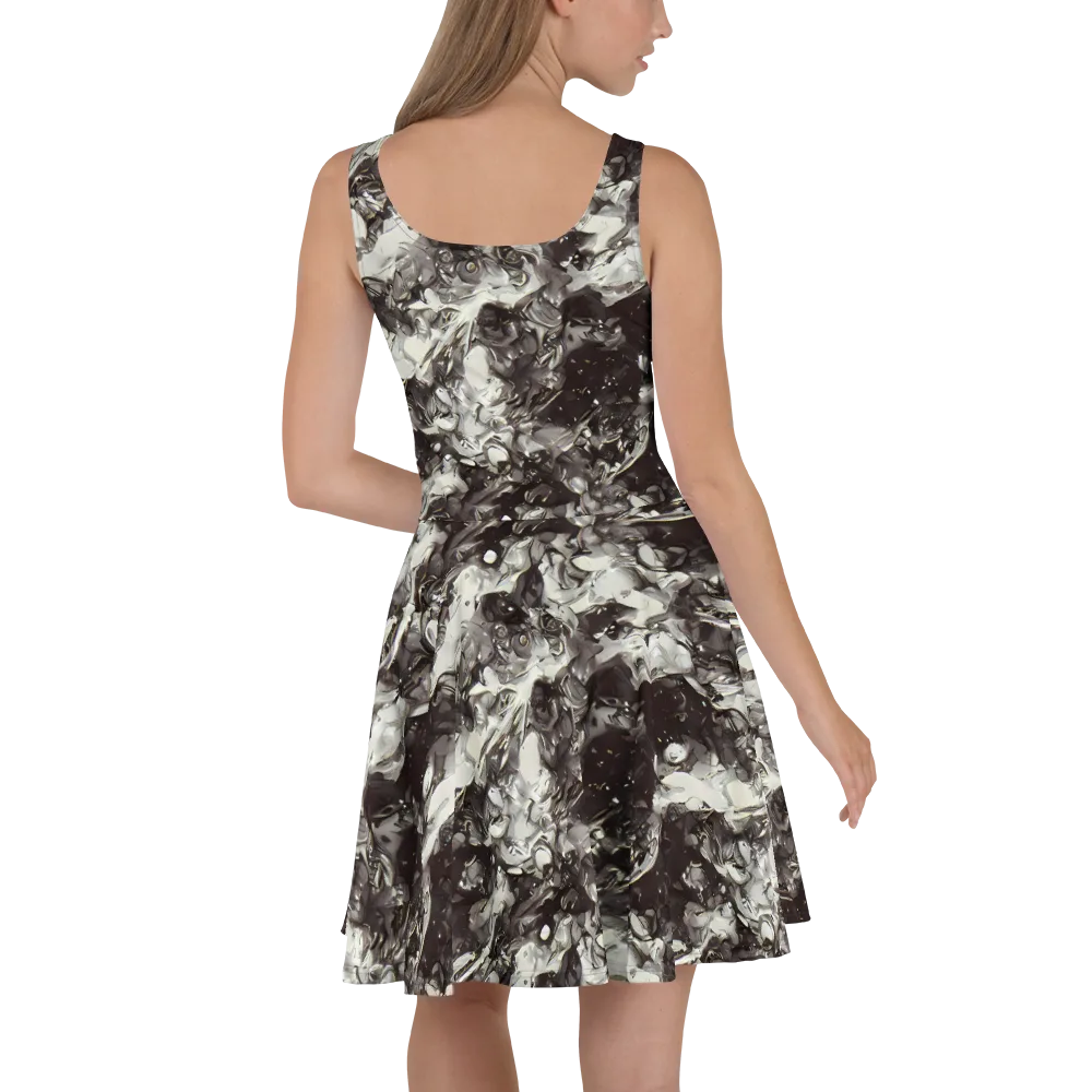 Nocturne Melt on Skater Dress — Back
