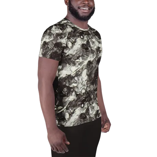 Nocturne Melt on a Men's Athletic T-Shirt