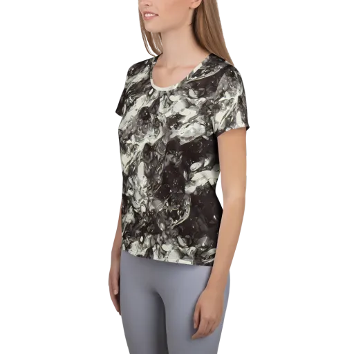 Nocturne Melt on a Women's Athletic T-Shirt