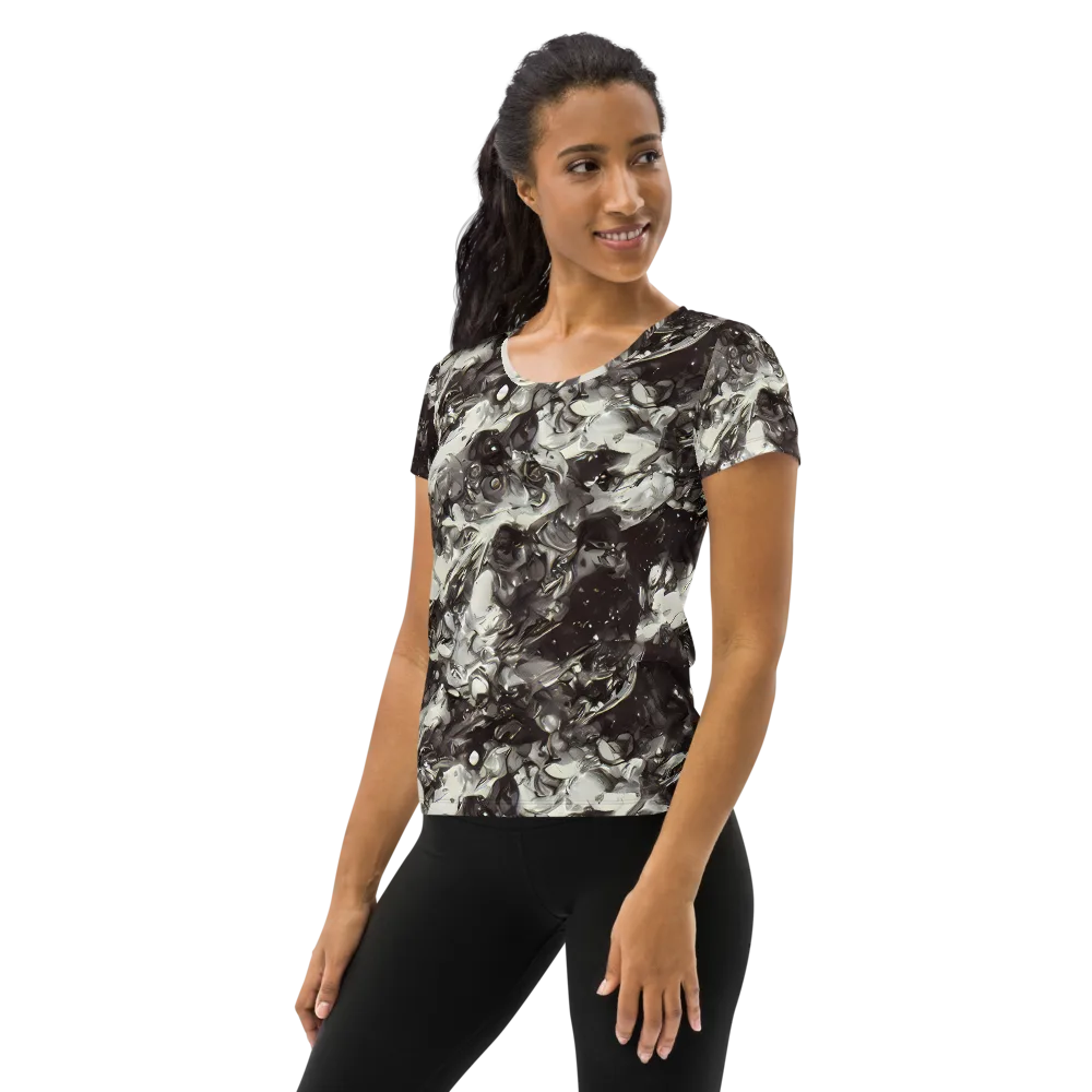 Nocturne Melt on Women's Athletic T-Shirt — Left