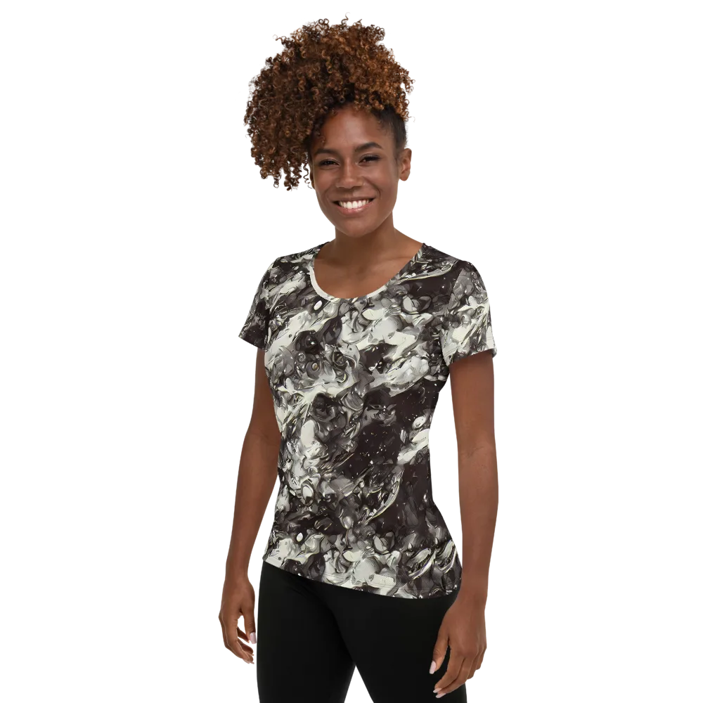 Nocturne Melt on Women's Athletic T-Shirt — Left