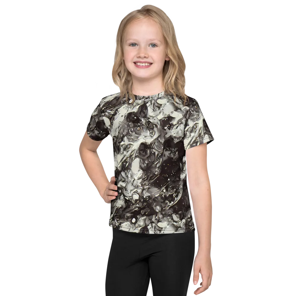 Nocturne Melt on Kids Crew Neck T-Shirt — Front