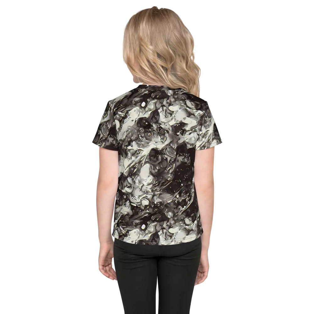 Nocturne Melt on Kids Crew Neck T-Shirt — Back