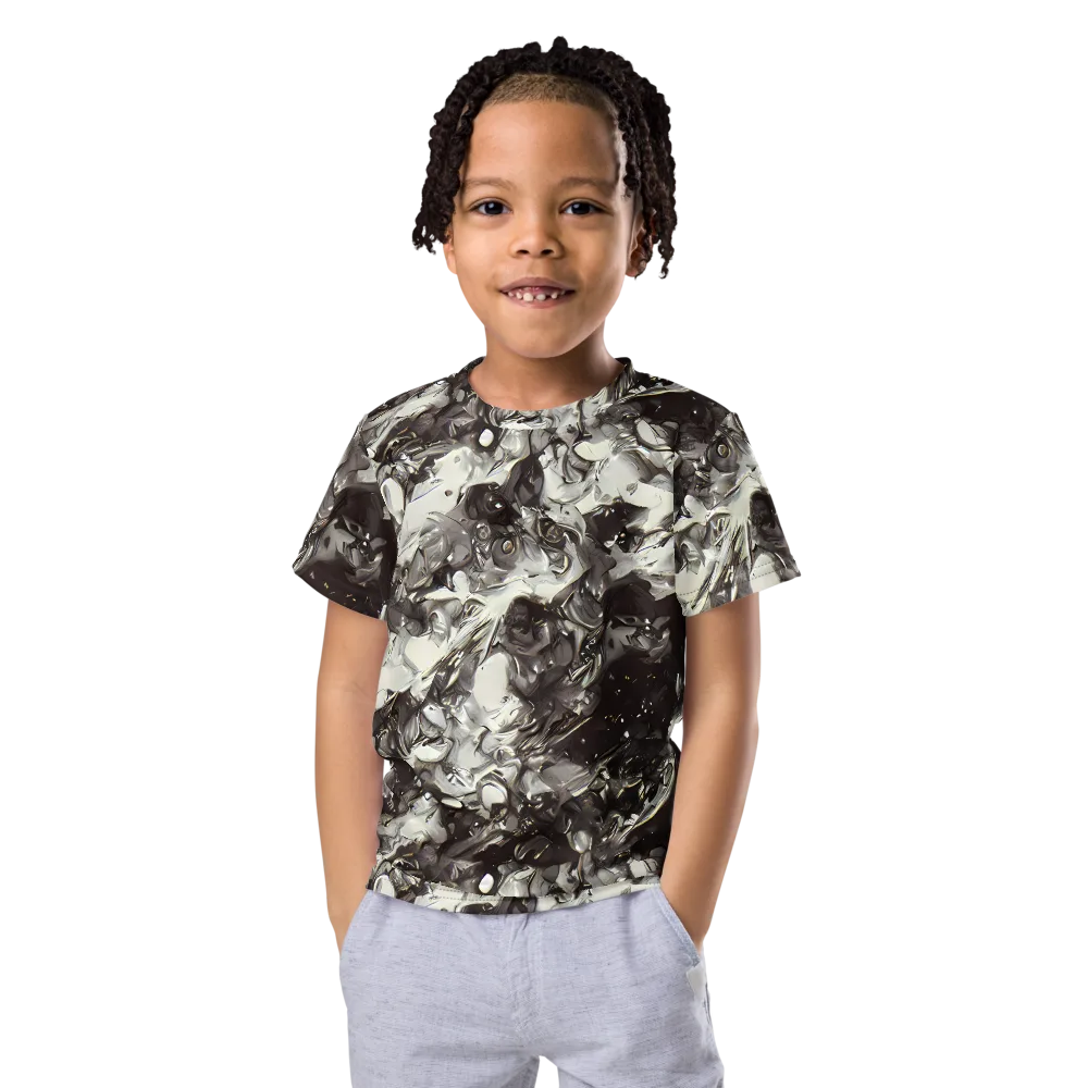 Nocturne Melt on Kids Crew Neck T-Shirt — Front