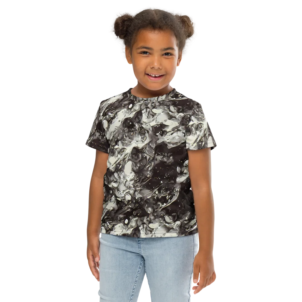 Nocturne Melt on Kids Crew Neck T-Shirt — Front