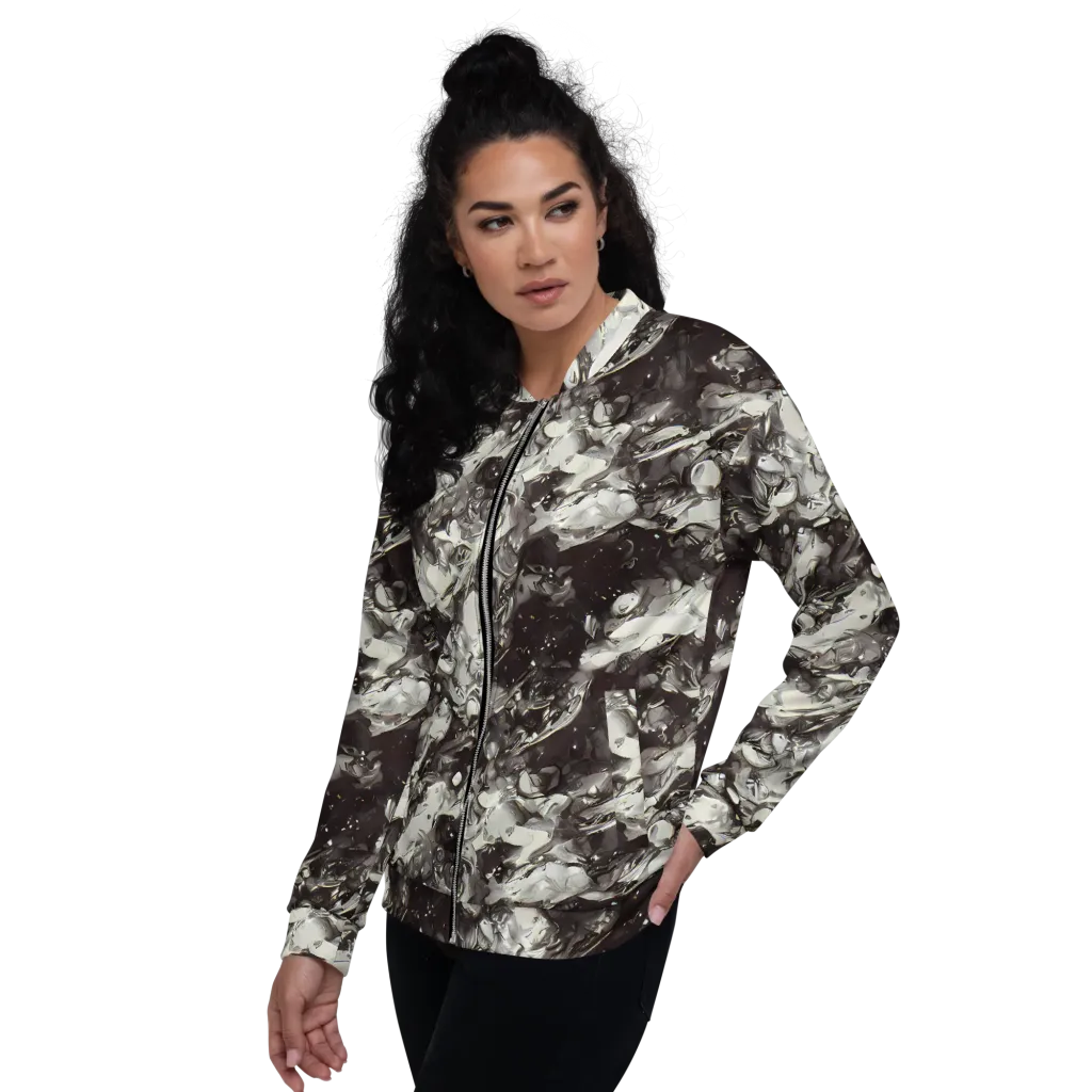 Nocturne Melt on Bomber Jacket — Left