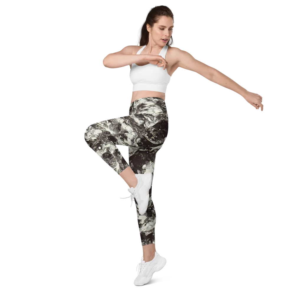 Nocturne Melt on Leggings with Pockets — Left Front