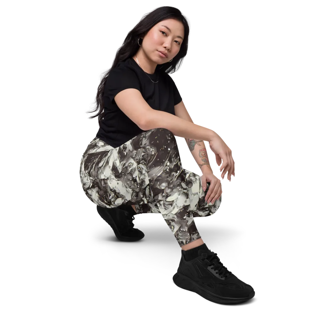 Nocturne Melt on Leggings with Pockets — Right Front