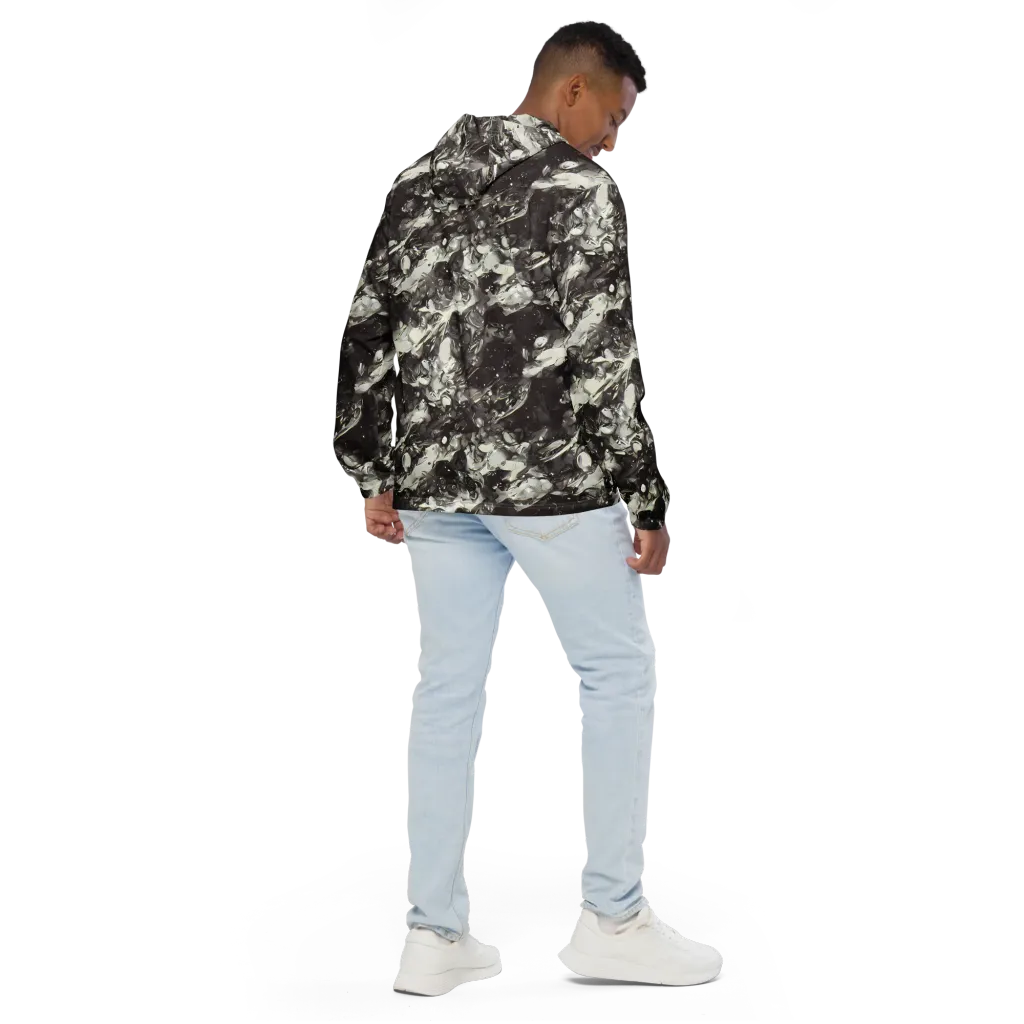 Nocturne Melt on Men's Windbreaker — Back
