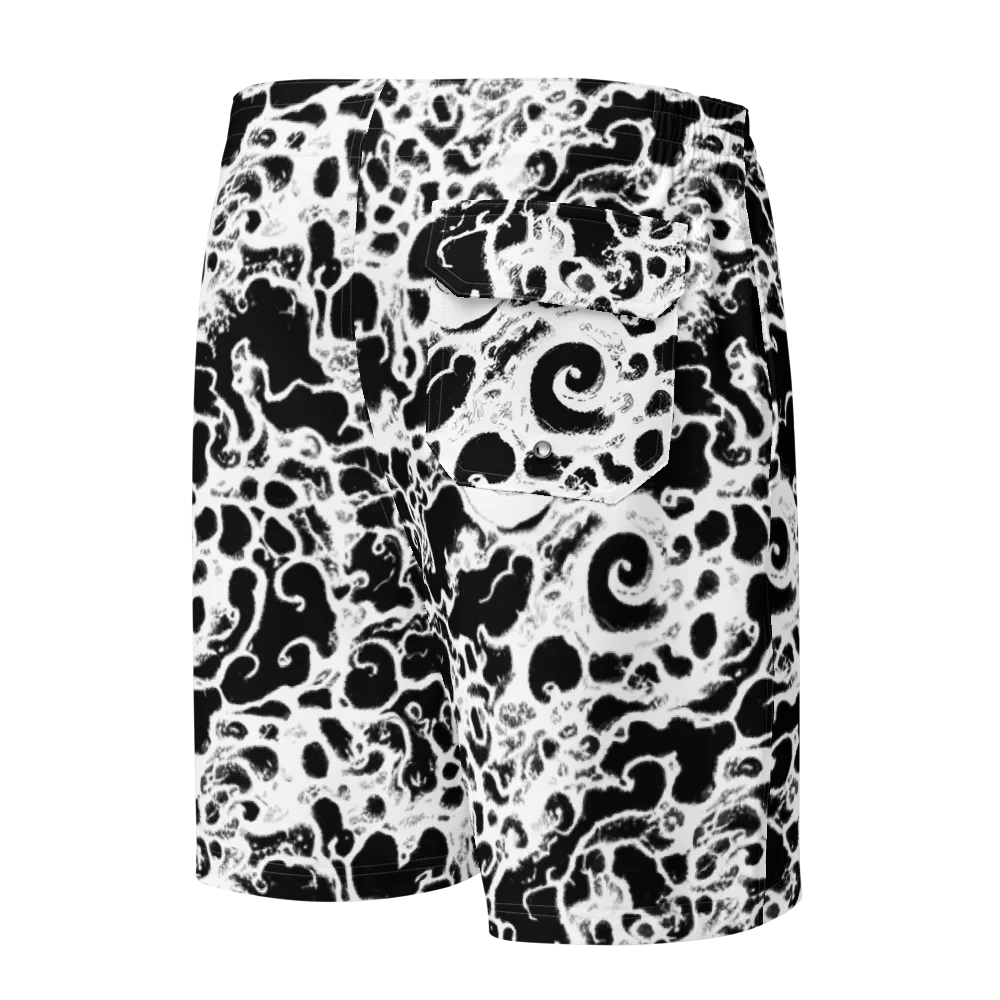 Obsidian Drift on Men's Board Shorts — Back