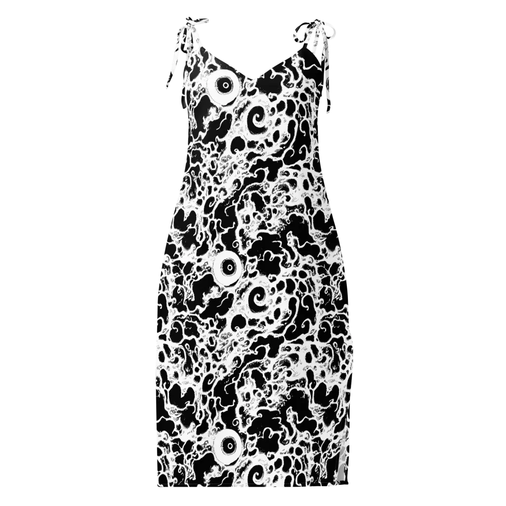Obsidian Drift on Slip Dress — Front