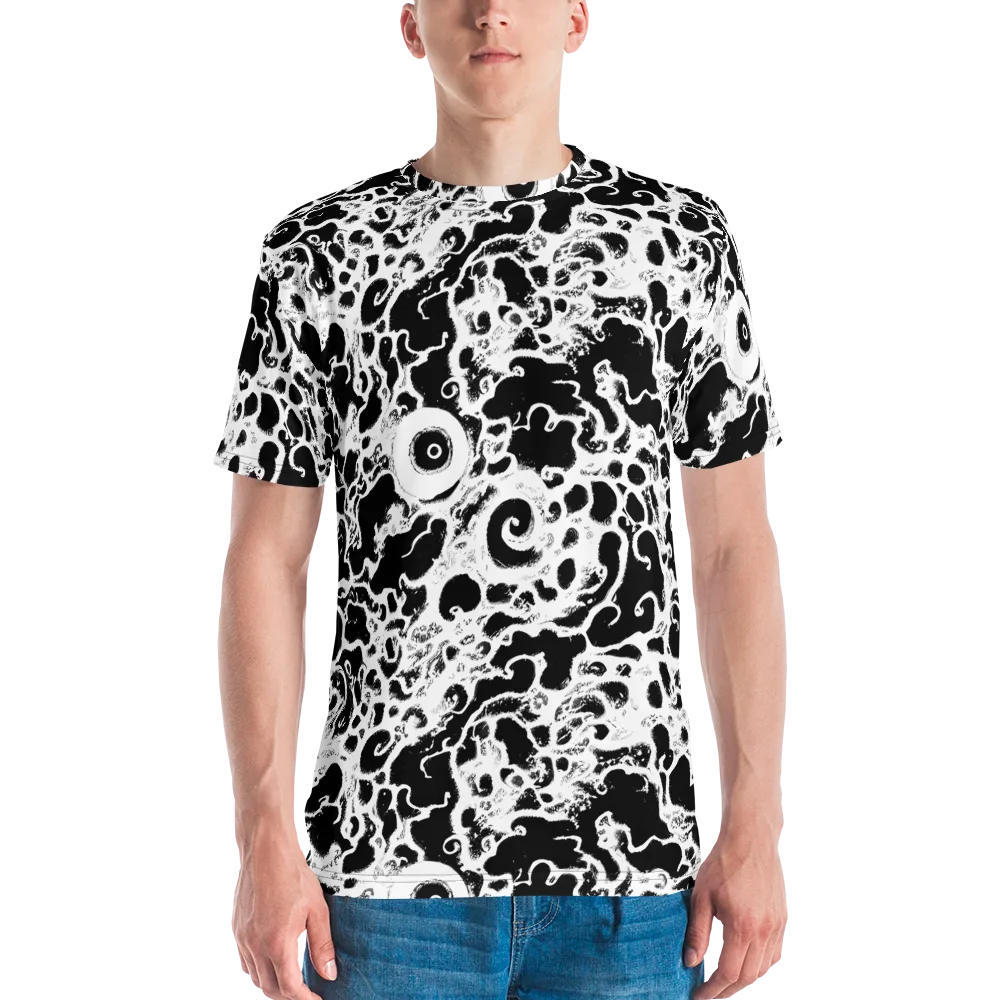 Obsidian Drift on Men's Crew Neck T-Shirt — Front