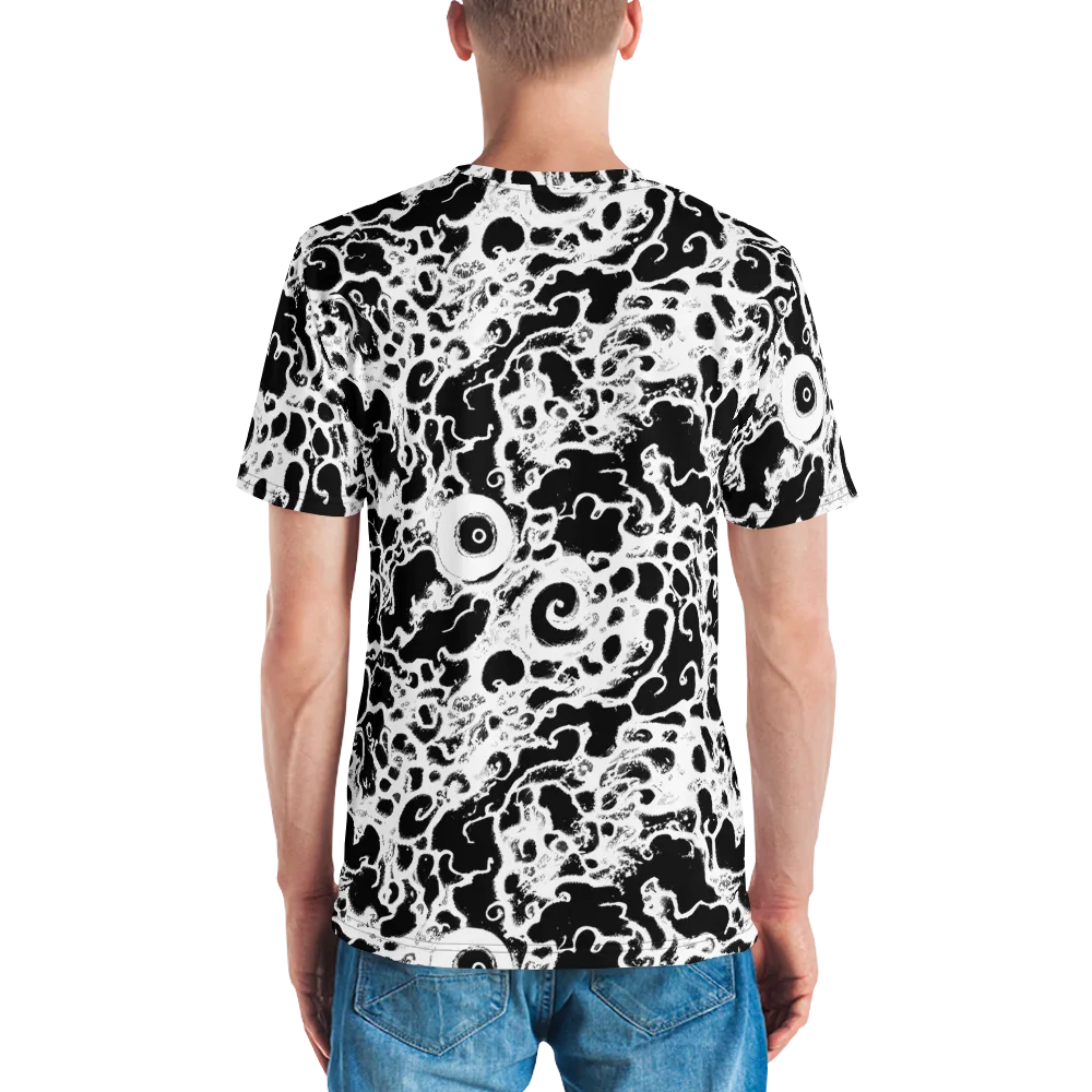 Obsidian Drift on Men's Crew Neck T-Shirt — Back