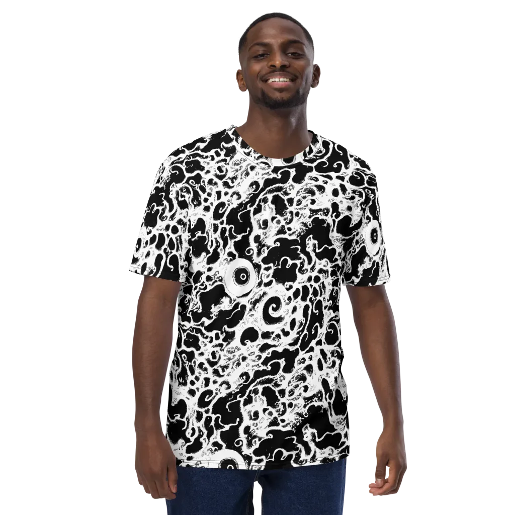Obsidian Drift on Men's Crew Neck T-Shirt — Front