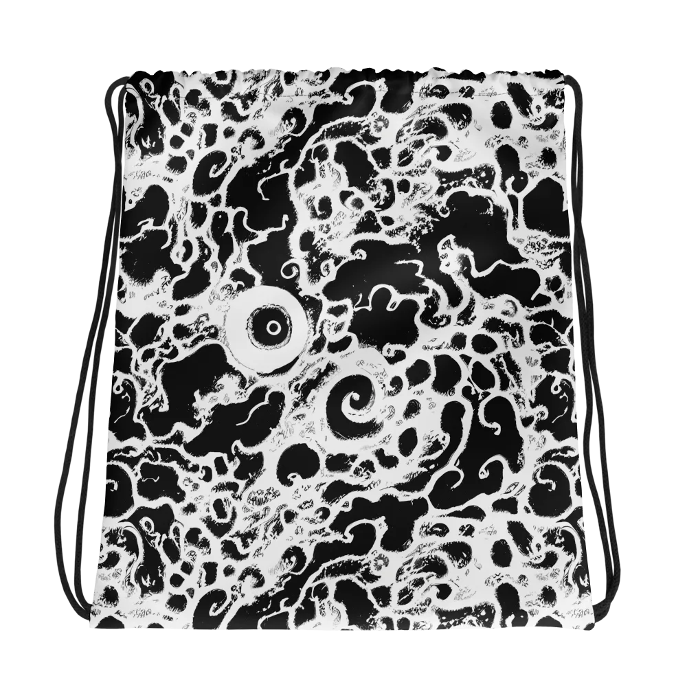 Obsidian Drift on Drawstring Bag — Photo