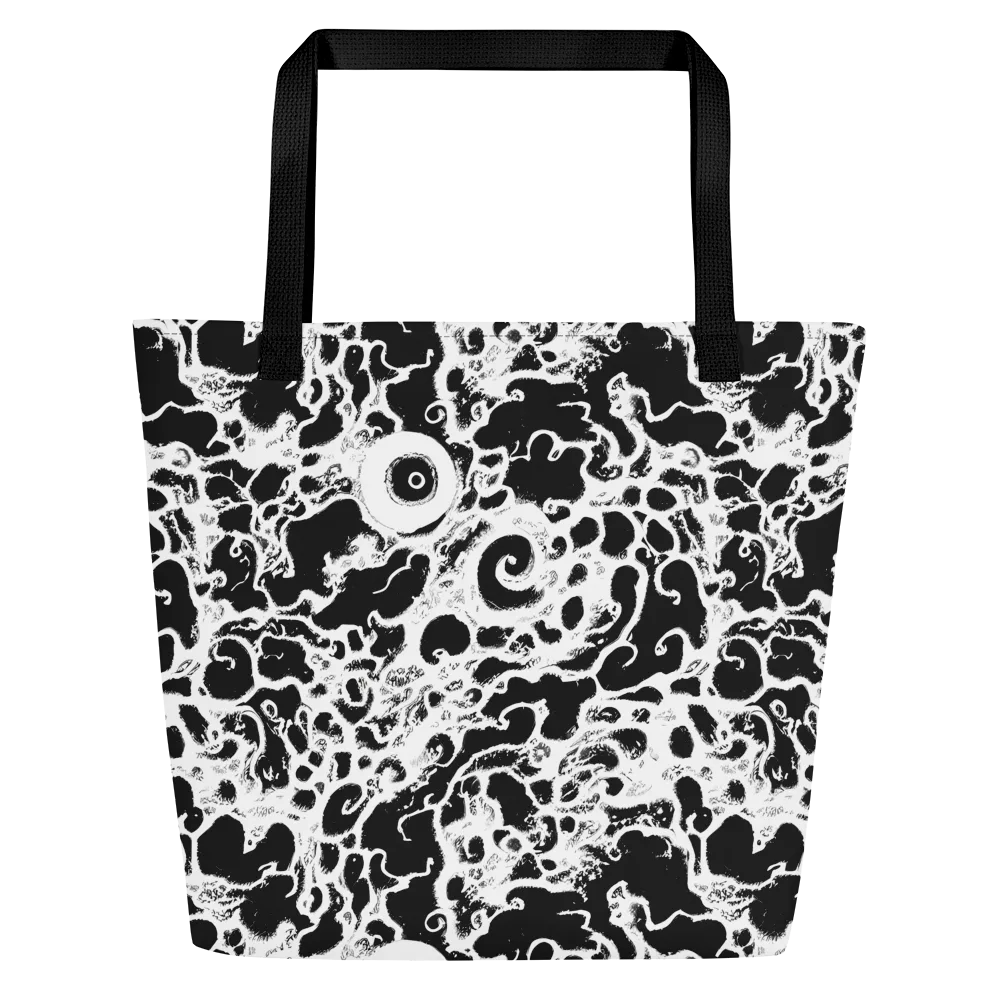 Obsidian Drift on Large Tote Bag W/ Pocket — Front