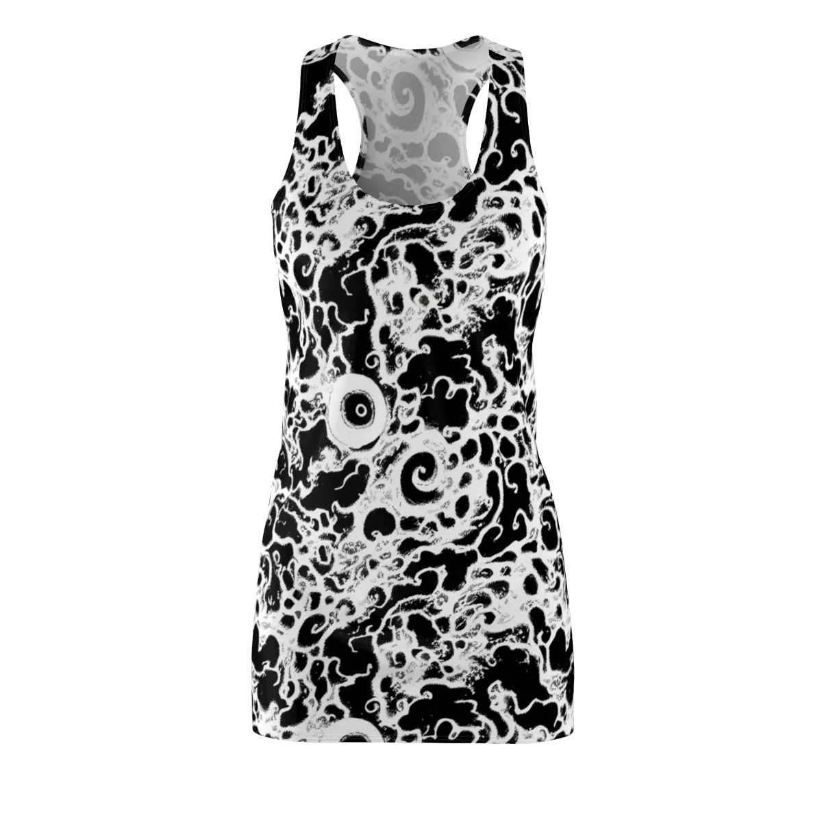 Obsidian Drift on Racerback Dress — Front