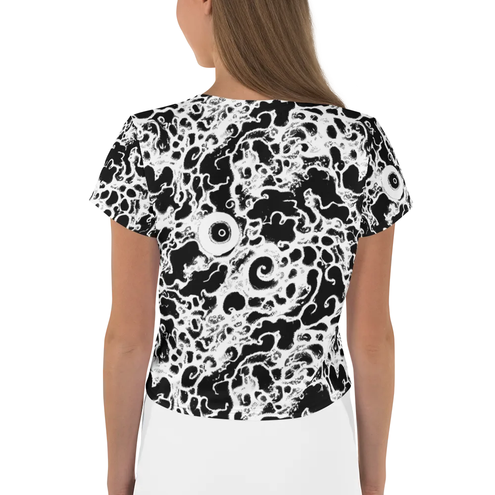 Obsidian Drift on Crop Tee — Back