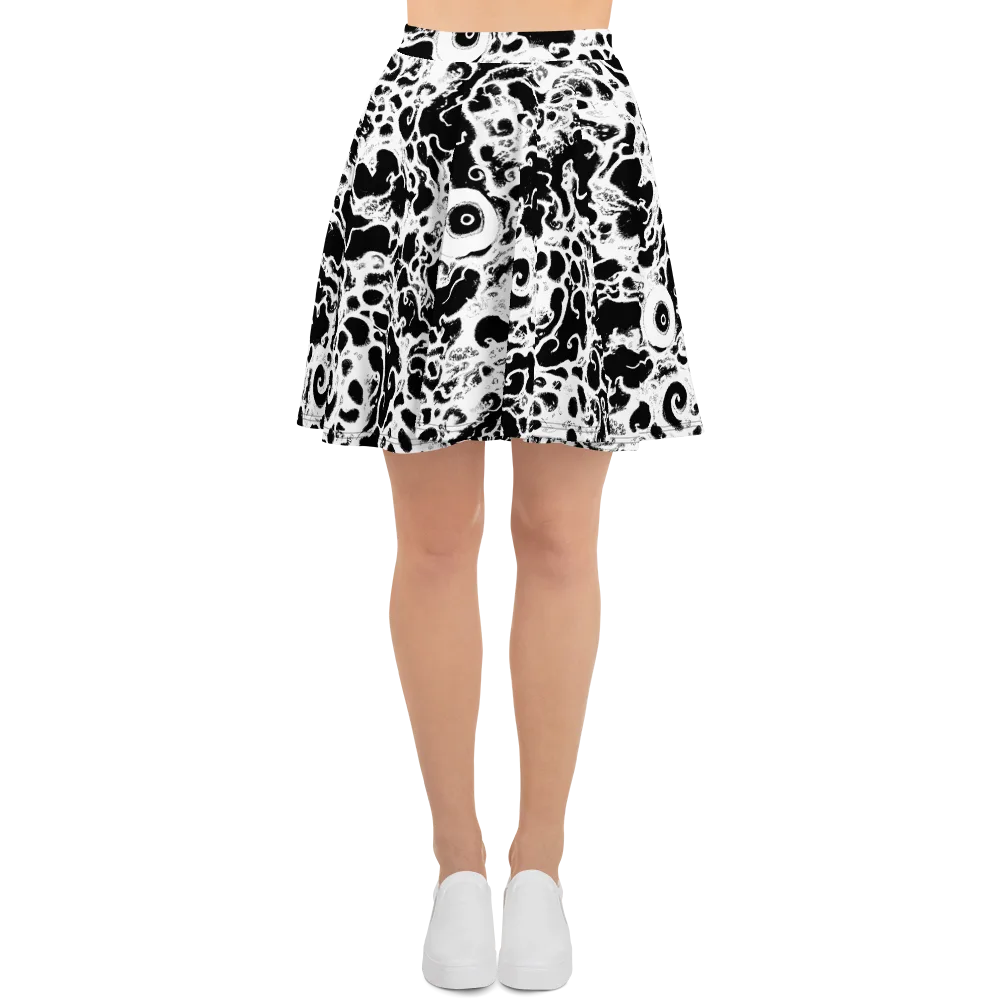 Obsidian Drift on Skater Skirt — Front