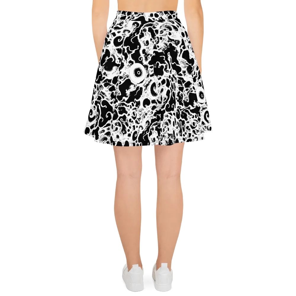Obsidian Drift on Skater Skirt — Back
