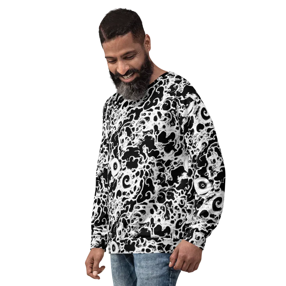 Obsidian Drift on Sweatshirt — Left Front