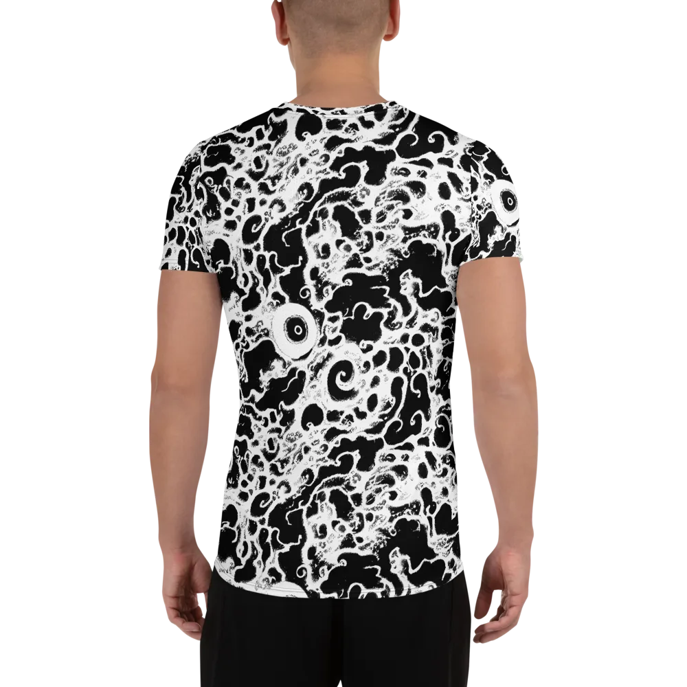Obsidian Drift on Men's Athletic T-Shirt — Back