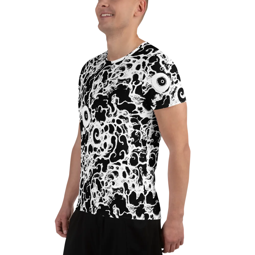 Obsidian Drift on Men's Athletic T-Shirt — Left
