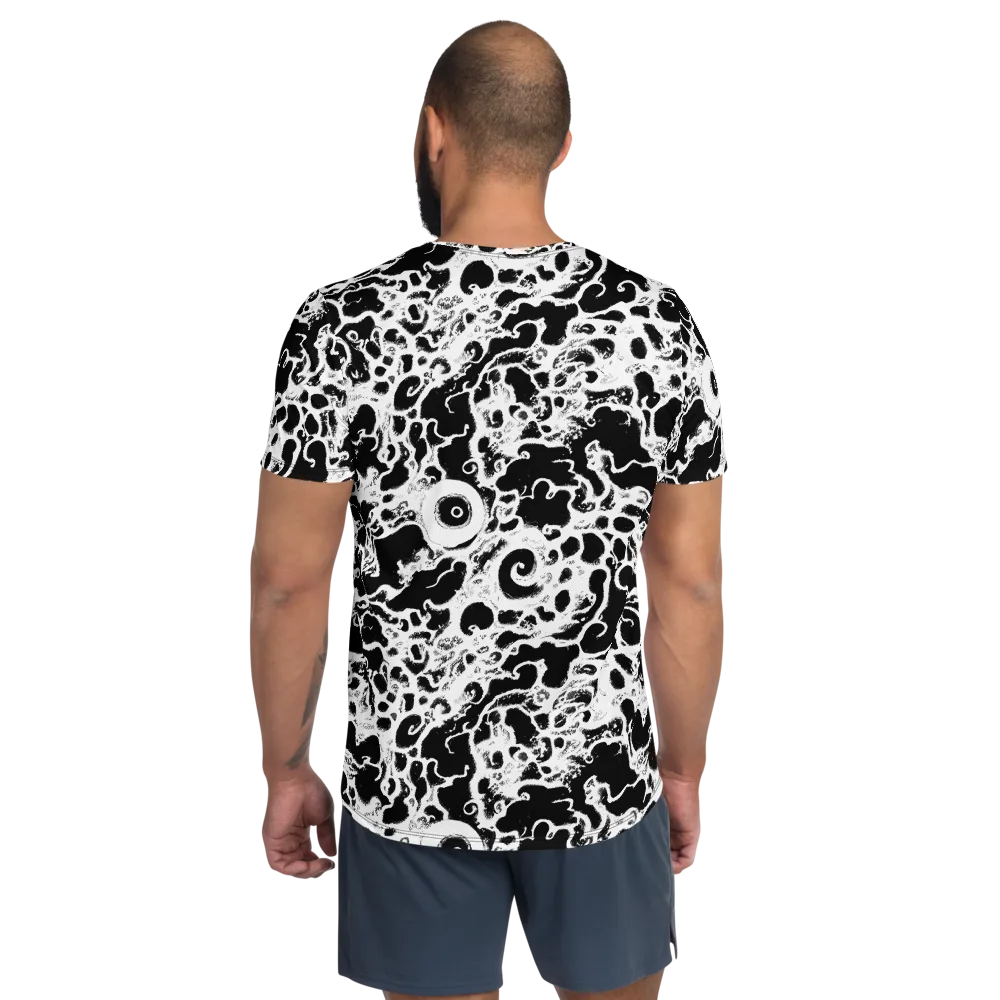 Obsidian Drift on Men's Athletic T-Shirt — Back