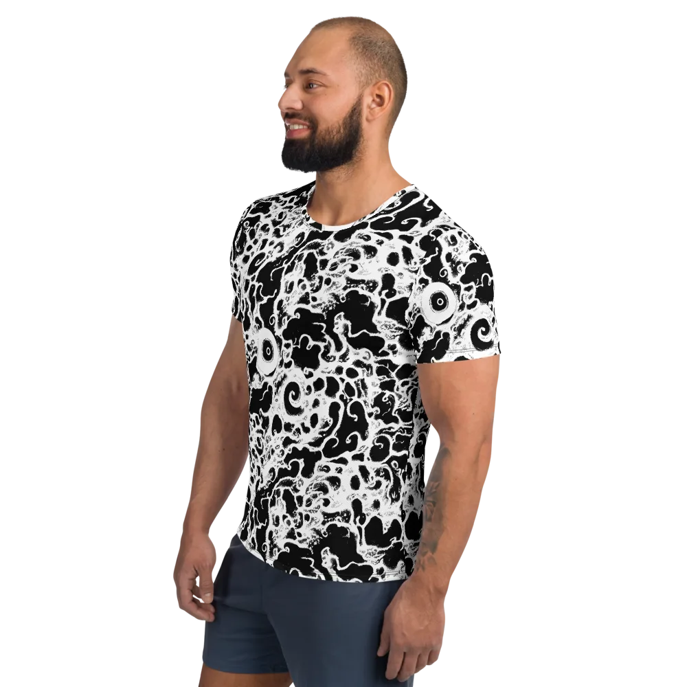 Obsidian Drift on Men's Athletic T-Shirt — Left