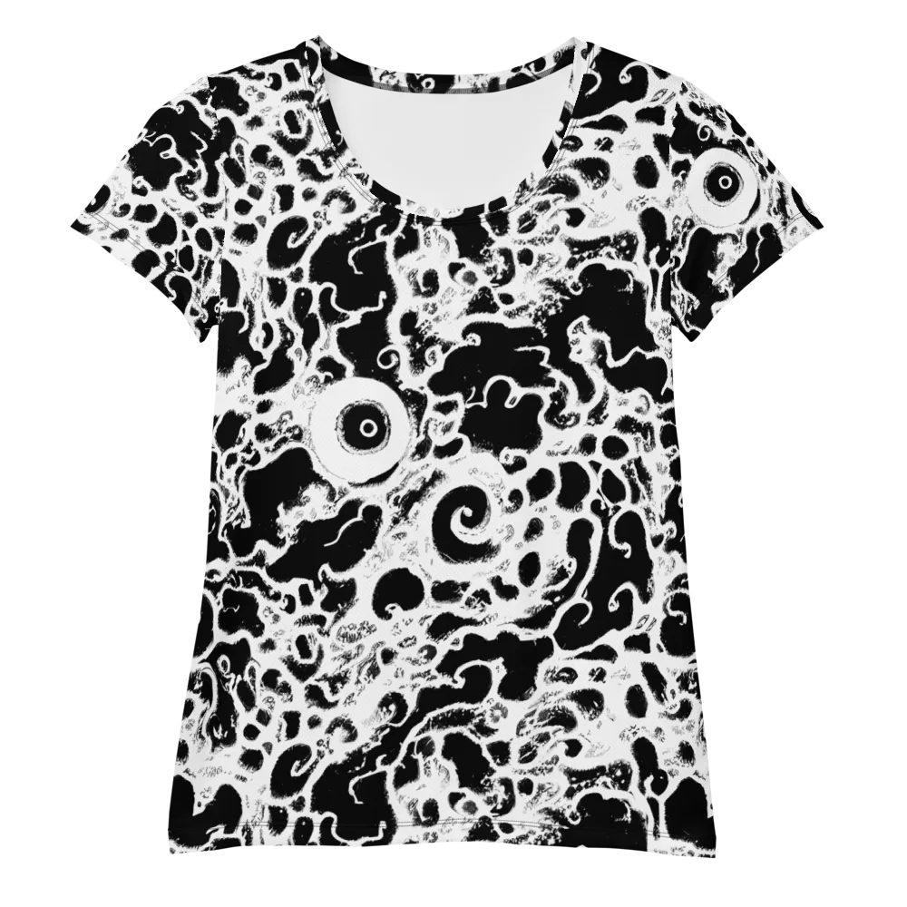 Obsidian Drift on Women's Athletic T-Shirt — Front