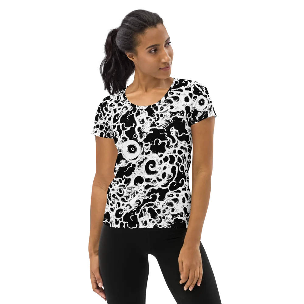 Obsidian Drift on Women's Athletic T-Shirt — Front